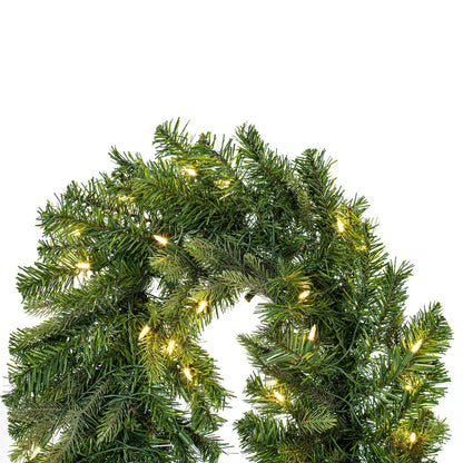 Vickerman 9' x 14" Douglas Fir Artificial Pre-Lit Garland with Dura-Lit® Warm White LED Mini Lights.