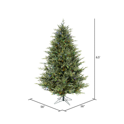 Vickerman 6.5' Itasca Fraser Artificial Christmas Tree Dura-Lit® Multi-Colored LED Lights