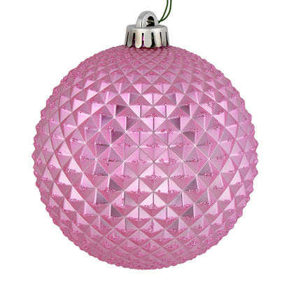 Vickerman 2.75" Pink Durian Glitter Ball Ornament 12 per Bag