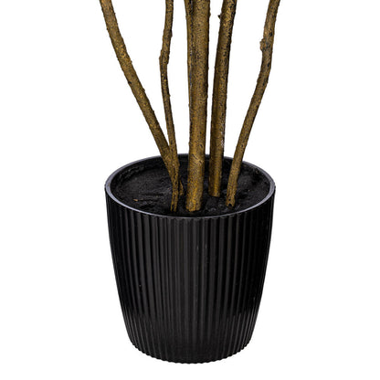 Vickerman 5' Artificial Red Potted Rogot Rurple Tree.