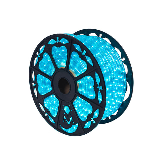 Vickerman 150' x .5 Teal LED Rope Light Spool, 120 Volt.