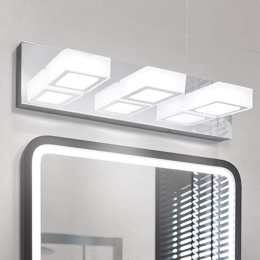 ASD Lighting LED Vanity 3-light 15W 120V with rotatable heads CCT Selectable 2700/3000/4000/5000/6000K Dimmable Chrome ETL