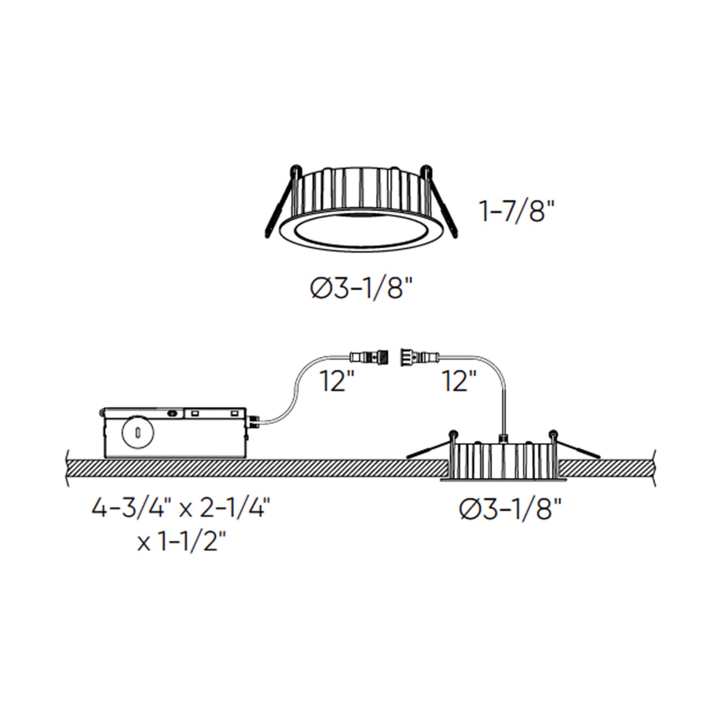 Dals Lighting Notch 2"-4" LED Deep Regressed Downlight - 5CCT Selectable 120-347V