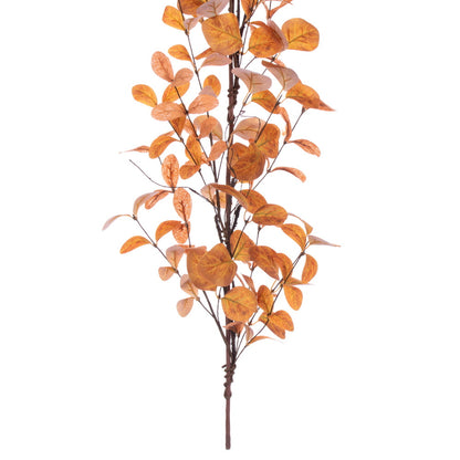 Vickerman 5' Orange Artificial Leaf Garland.