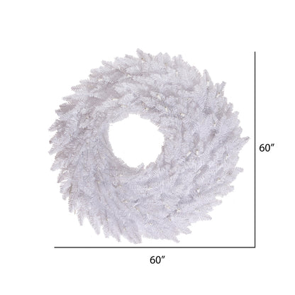 Vickerman 60" White Fir Artificial Christmas Wreath Unlit