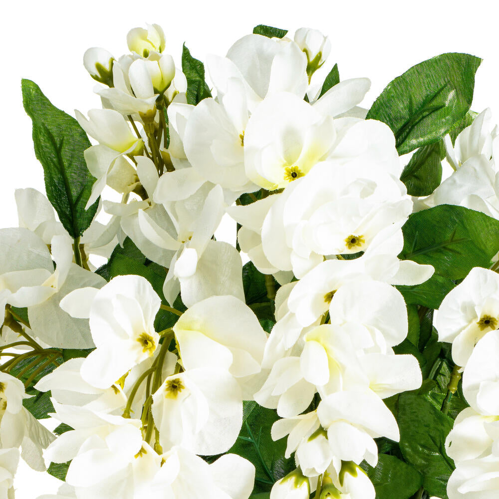 Vickerman 19 " Artificial White Wisteria Bush.
