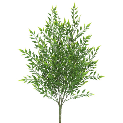 Vickerman 20" Artificial Green Mini Bamboo Bush.ve container. Includes 2 pieces per pack Pack of 2