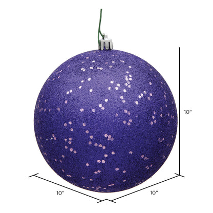 Vickerman 10" Purple Sequin Ball Ornament