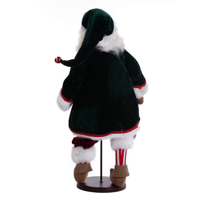 Vickerman 19" Jingle Bell Collection Santa Doll with Stand