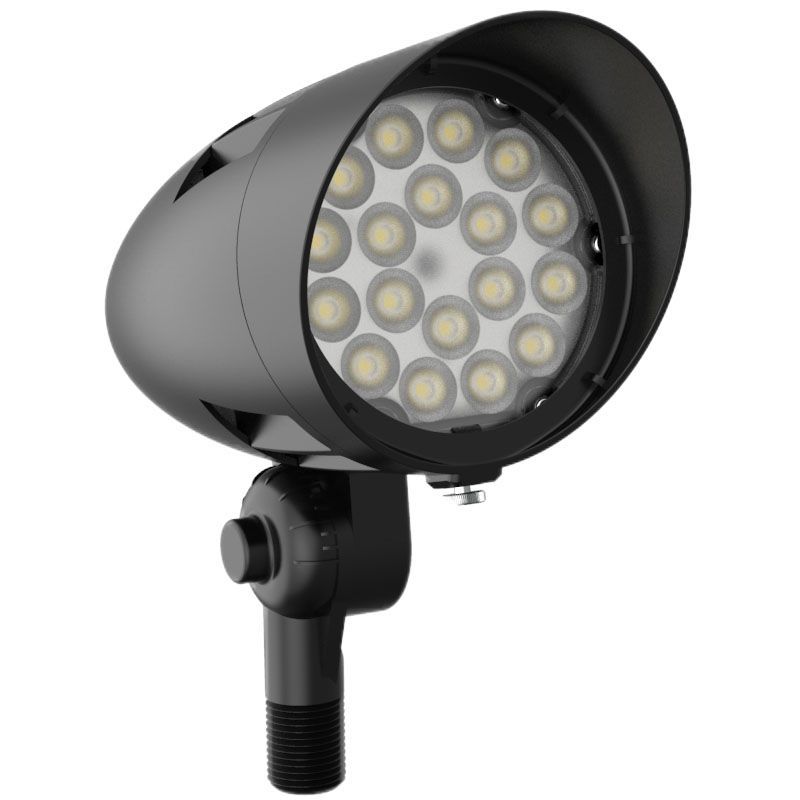 Westgate X-Gen Bullet 120-277V 10-30W Selectable, 50K 60-Degree, Black, Outdoor Lighting, 10W/20W/30W, 120 Lumens/W, 5000K, Black Finish, 0-10V