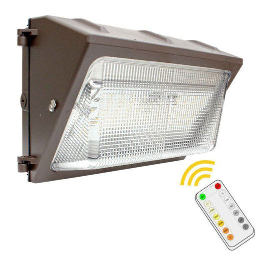 Westgate LED Tunable Non-Cutoff Wall Packs (Power & Color Temp. Tunable), Outdoor Lighting, 80W Max, 9000 Lumens Max, 3000K~5700K, Dark Bronze Finish, 0~10V Dimmable