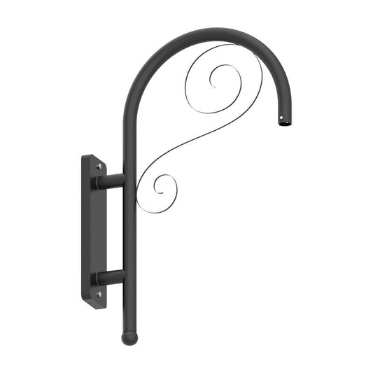 Westgate Dab Bent Decorative Wall Bracketett Model C, Black, Outdoor Lighting, Black Finish