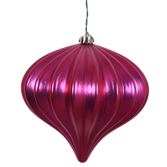 Vickerman 5.7" Wine Shiny Onion Christmas Ornament UV treated Set of 3