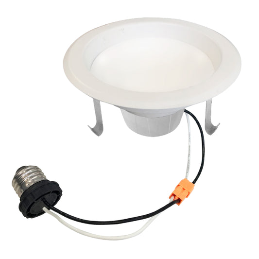 Bulbrite 4 in. 4000K New Construction or Remodel Integrated LED Recessed Retrofit Light Kit for 75-Watt Equivalent