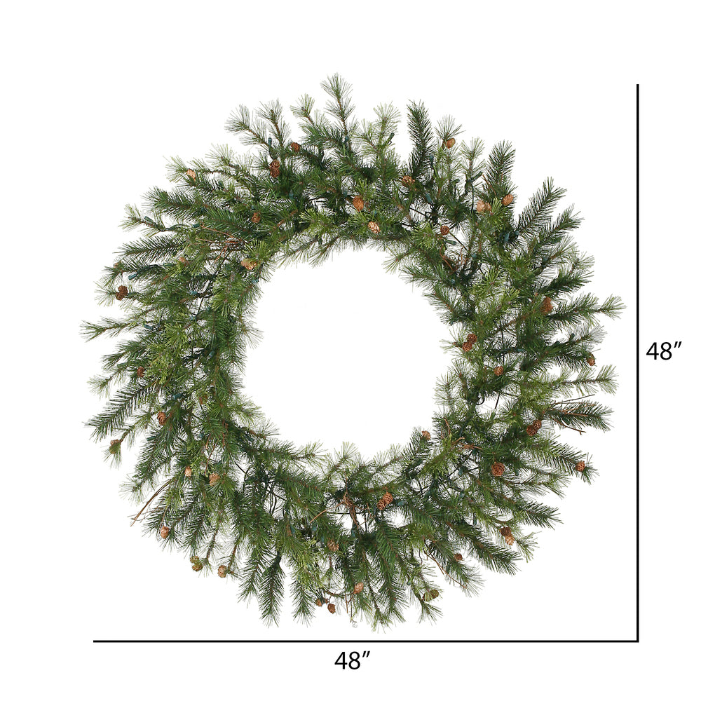 Vickerman 48" Mixed Country Pine Artificial Christmas Wreath Unlit