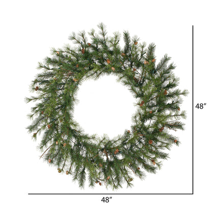 Vickerman 48" Mixed Country Pine Artificial Christmas Wreath Unlit