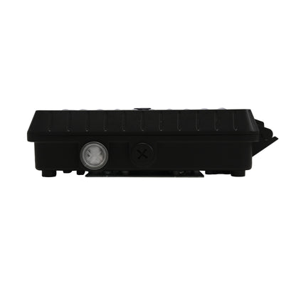 ASD Lighting LED Low-Profile Canopy with Q-base 45W 120-277V CCT Selectable 3000/4000/5000K Dimmable Bracket mount Black UL DLC Premium