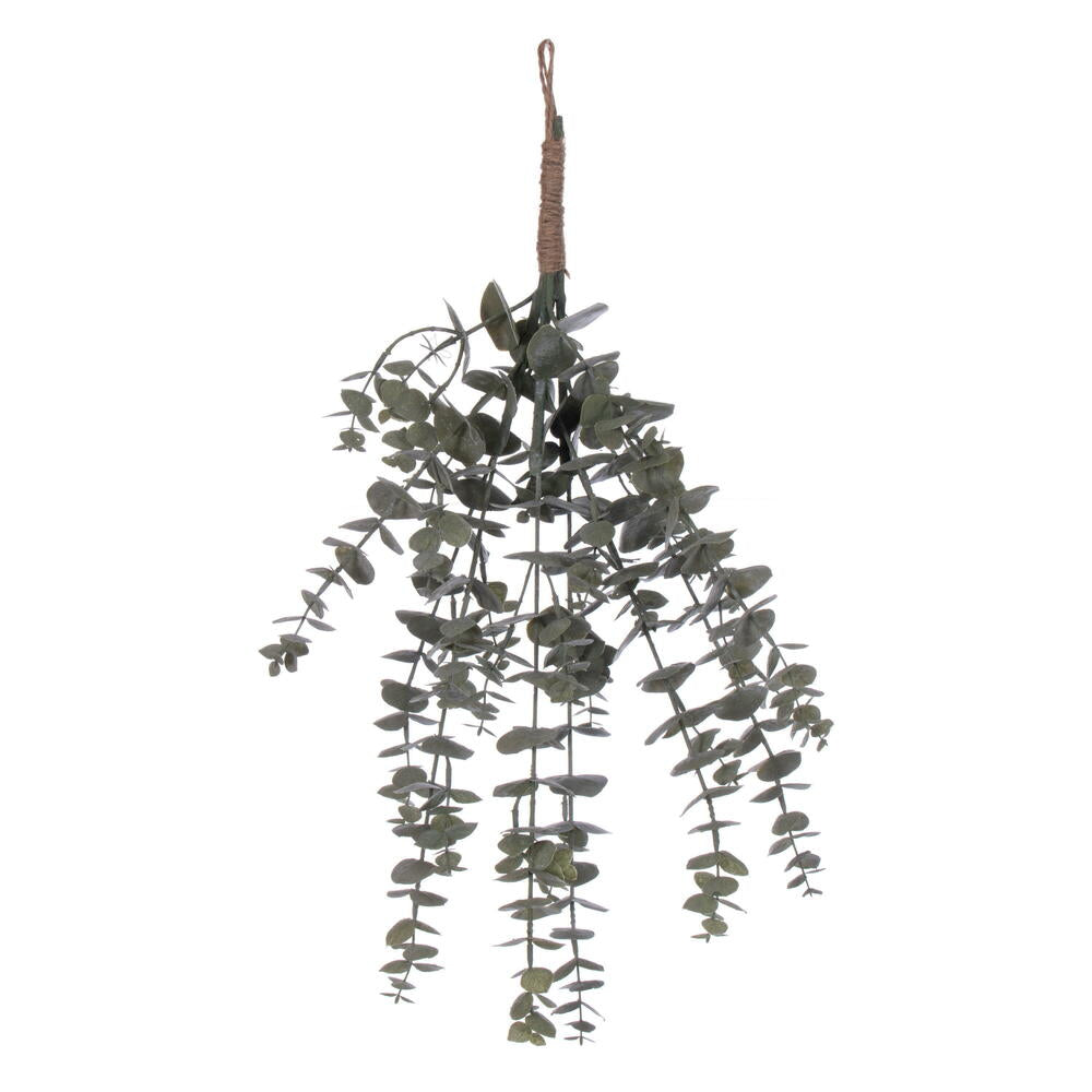Vickerman 22" Artificial Green Gray Eucalyptus Bundle With Jute Hanger. 2 Bundles In A Bag.
