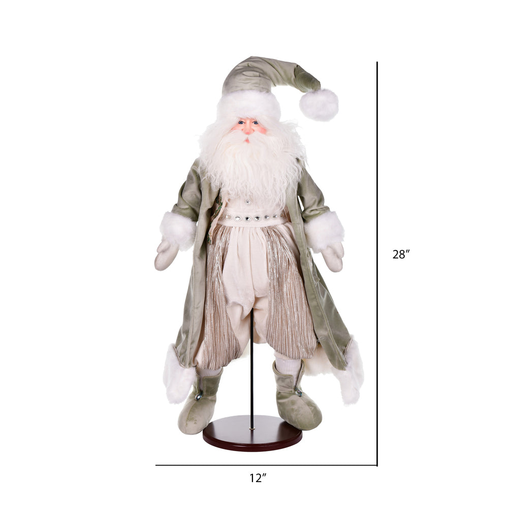 Vickerman 28" Jewel-Tide Greetings Collection Santa Doll with Stand