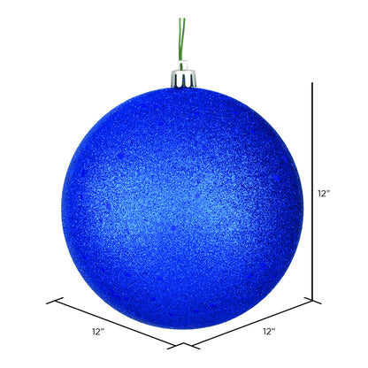 Vickerman 12" Midnight Blue Sequin Ball Ornament