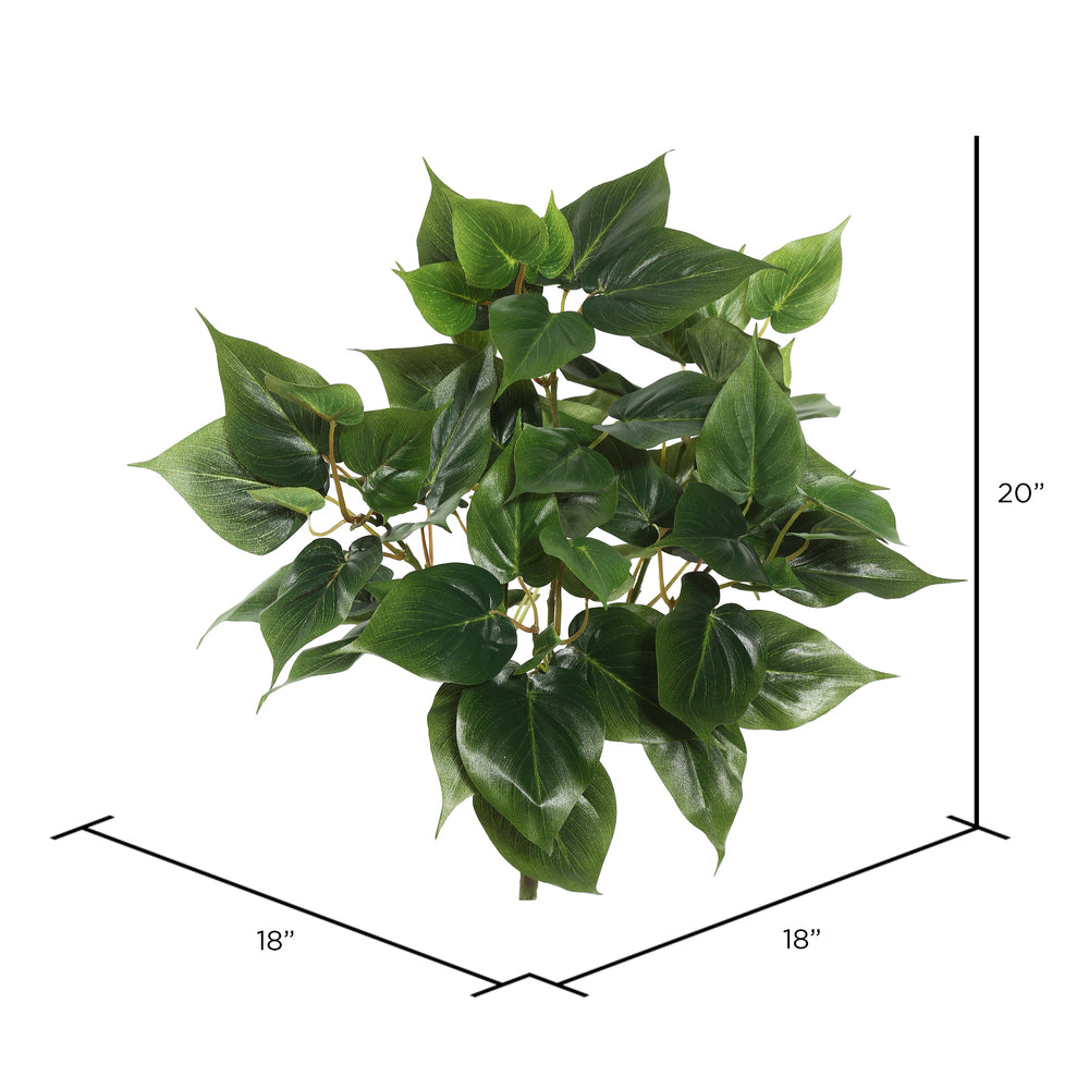 Vickerman 20" Artificial Green Philo Bush.