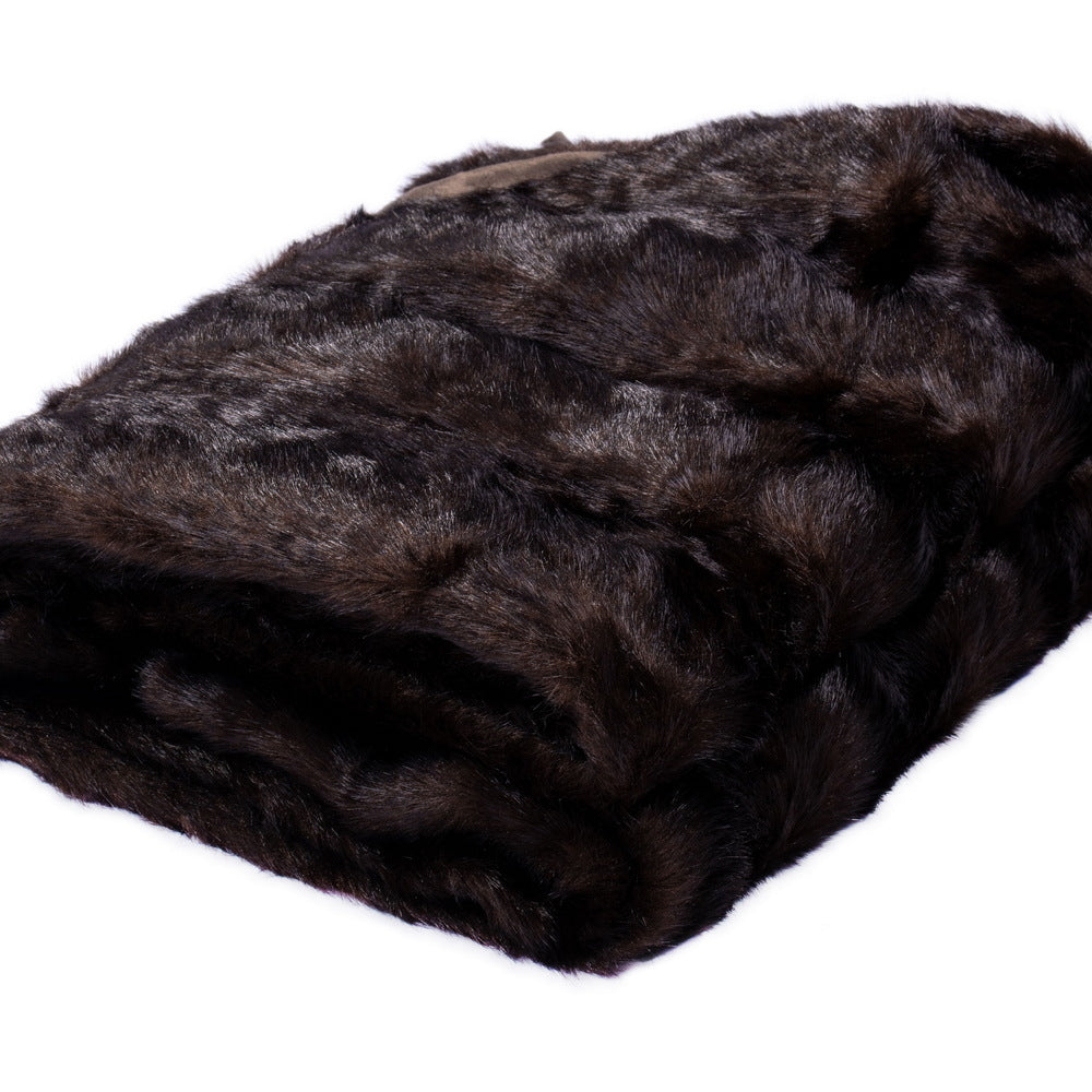 Vickerman 72" Cocoa Mink Faux Fur Tree Skirt