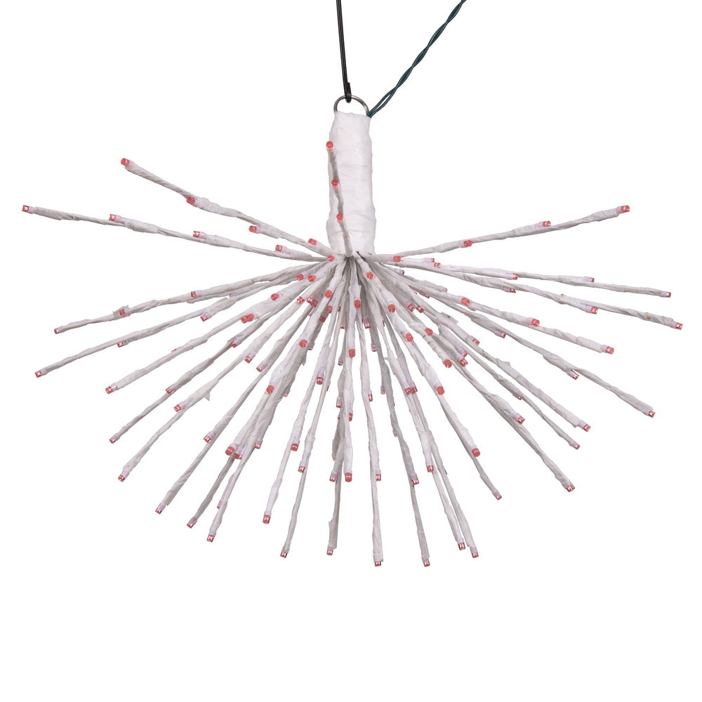 Vickerman 160Lt x 24" White Starburst Pink 5mm LED Lights.