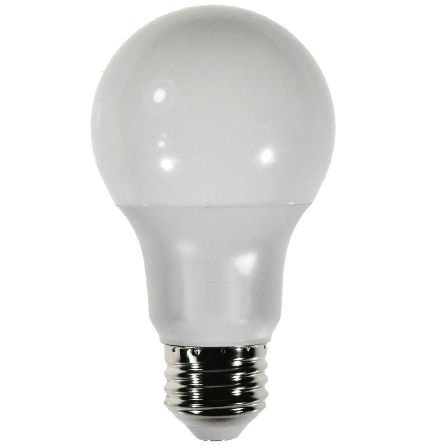 Damar A19 LED Light Bulb 8W 800 Lumen E26 Medium Base 5000K Bright White for Bedroom Living Room Lamp Home Light Bulb 120V CRI80 230° Beam Angle Damp Rated White Finish Pack of 6