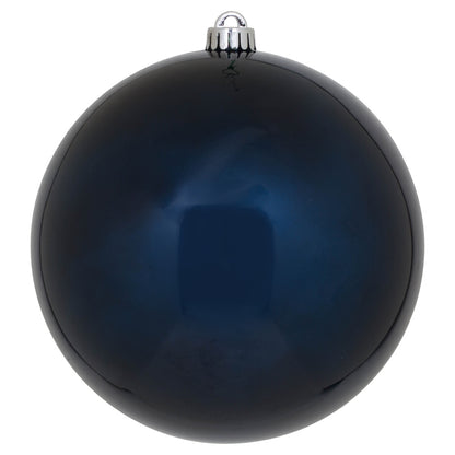 Vickerman 8" Midnight Blue Candy Ball Ornament