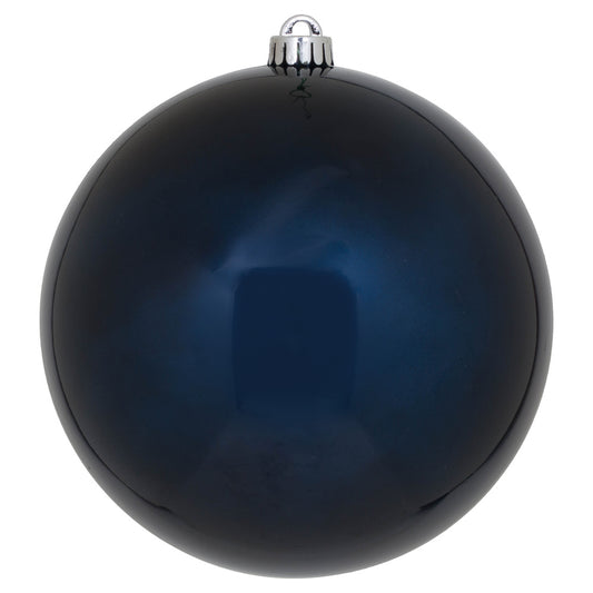 Vickerman 8" Midnight Blue Candy Ball Ornament