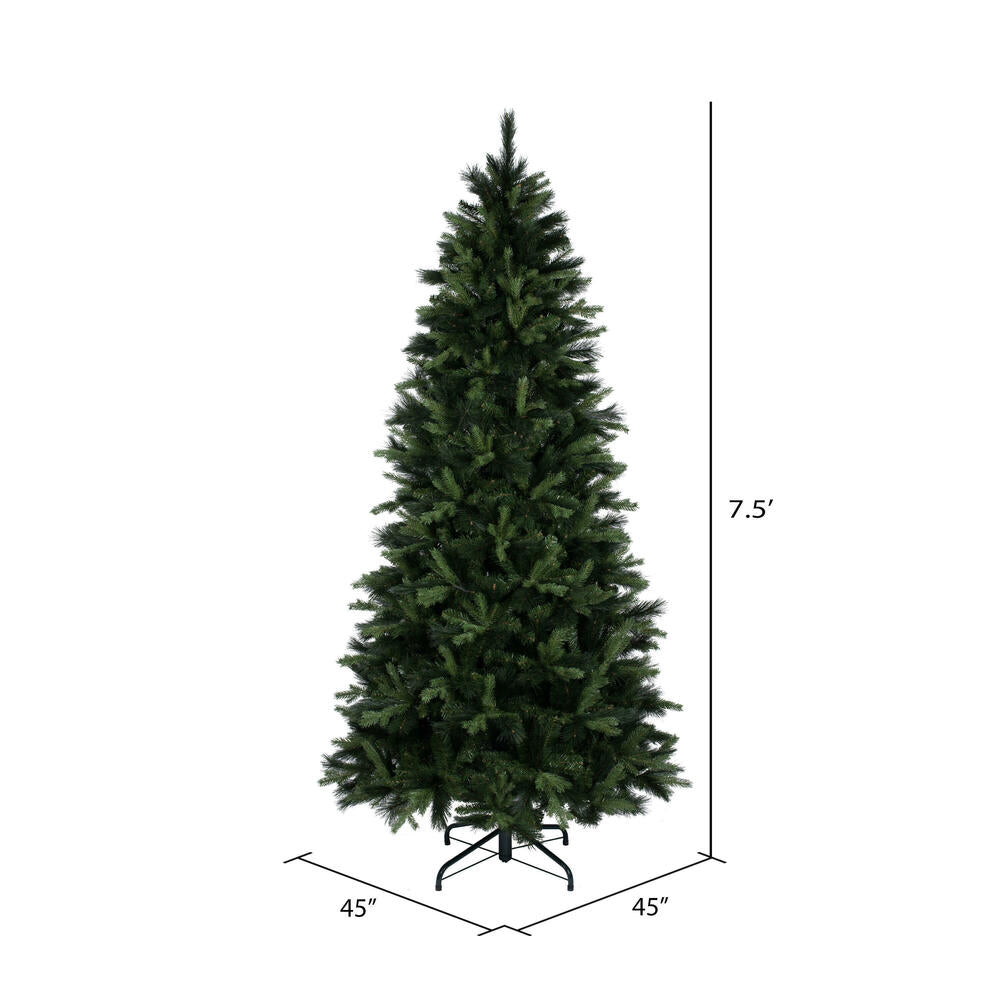 Vickerman 7.5' x 45" Southern Mixed Spruce Artificial Christmas Tree Unlit