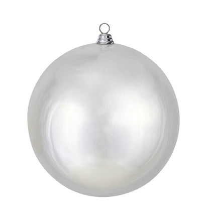 Vickerman 15.75" Silver Shiny Ball Ornament