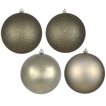 Vickerman 3" Wrought Iron 4-Finish Ball Ornament Assortment 16 per Box