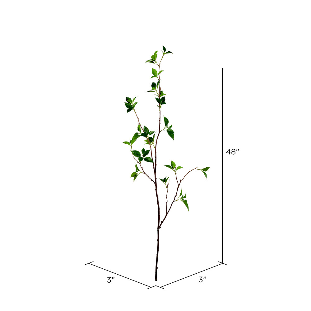 Vickerman 48" Artificial Green Baby Leaf Spray. Includes 2 sprays per pack.