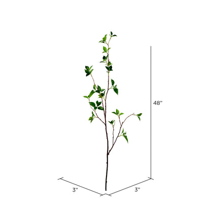 Vickerman 48" Artificial Green Baby Leaf Spray. Includes 2 sprays per pack.