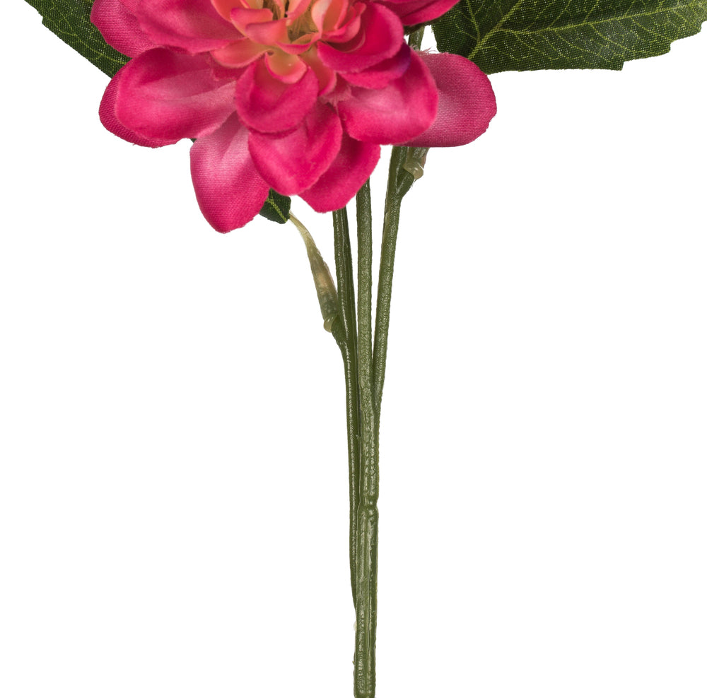 Vickerman 17" Artificial Fuschsia Dahlia Spray. Includes 6 sprays per pack.