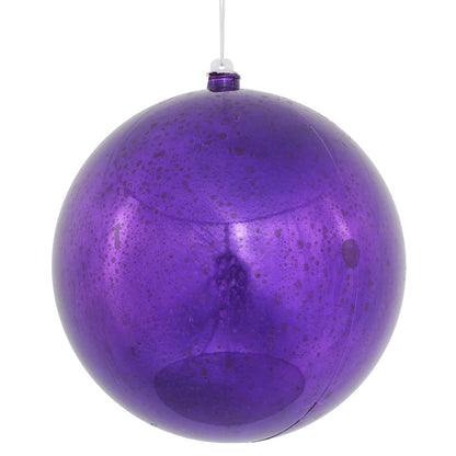 Vickerman 8" Purple Shiny Mercury Ball Ornament