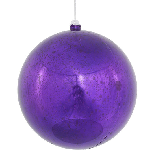 Vickerman 8" Purple Shiny Mercury Ball Ornament