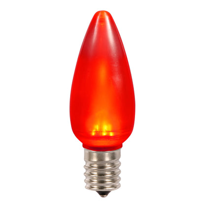 Vickerman C9 Ceramic LED Red Twinkle Bulb package of 25