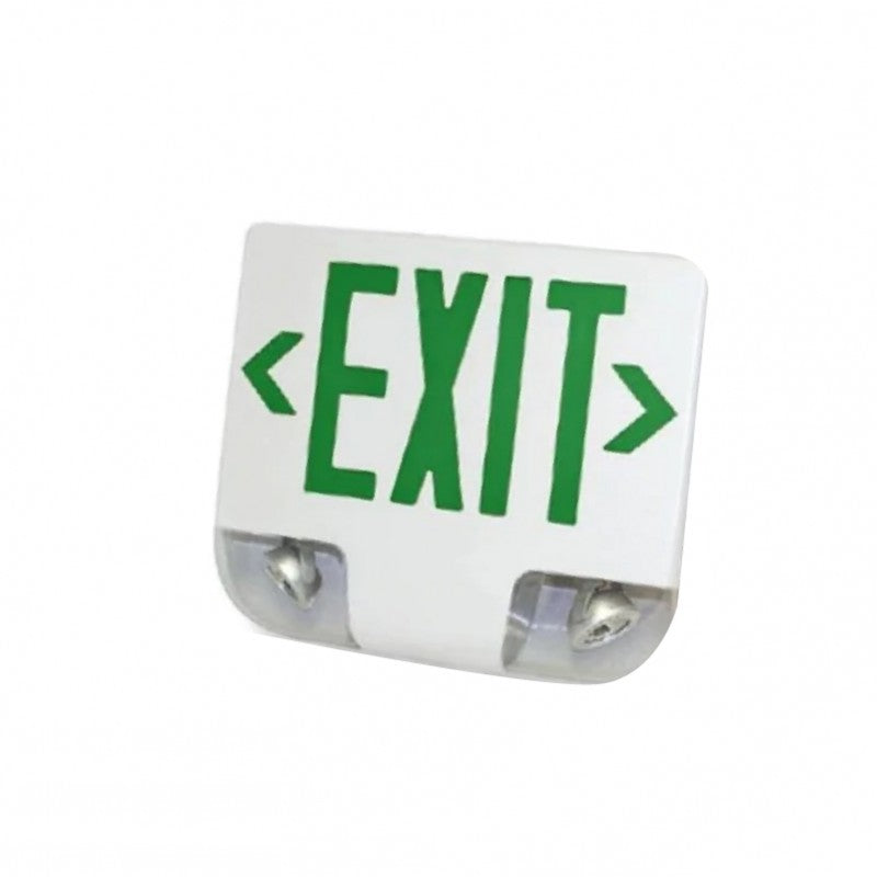 Westgate Universal Single/Double Green Letter Color, LED Exit & Emergency Lighting, 3W Per Head