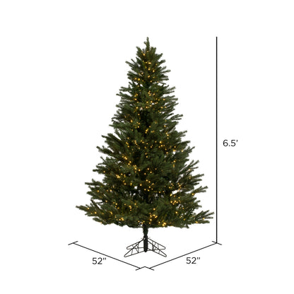 Vickerman 6.5' x 52" Balsam Spruce Artificial Christmas Tree Warm White Low Voltage 3MM LED Lights