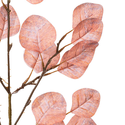 Vickerman 32" Peach Artificial Silver Dollar Eucalyptus Leaf Spray 3 per bag.