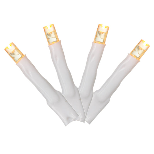 Vickerman 144 Yellow LED Cluster Light Set 24' Christmas Light Set White Wire