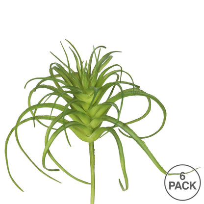 Vickerman 5" Artificial Green Grass Stem Set of 6