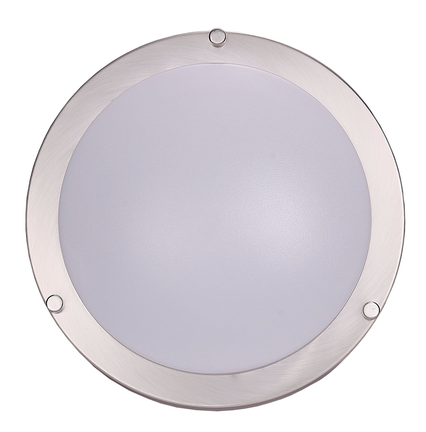 ASD Lighting LED Double Ring Flushmount 14inch 21W 120V Triac 3000/4000/5000K Nickel ETL