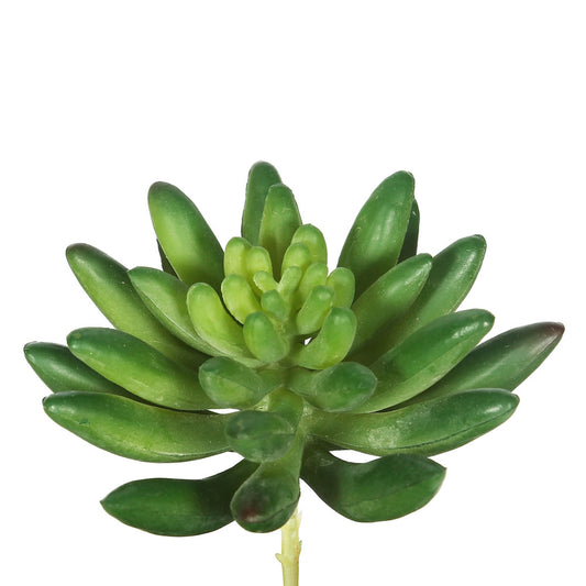 Vickerman 4" Artificial Green Succulent Stem Set of 6