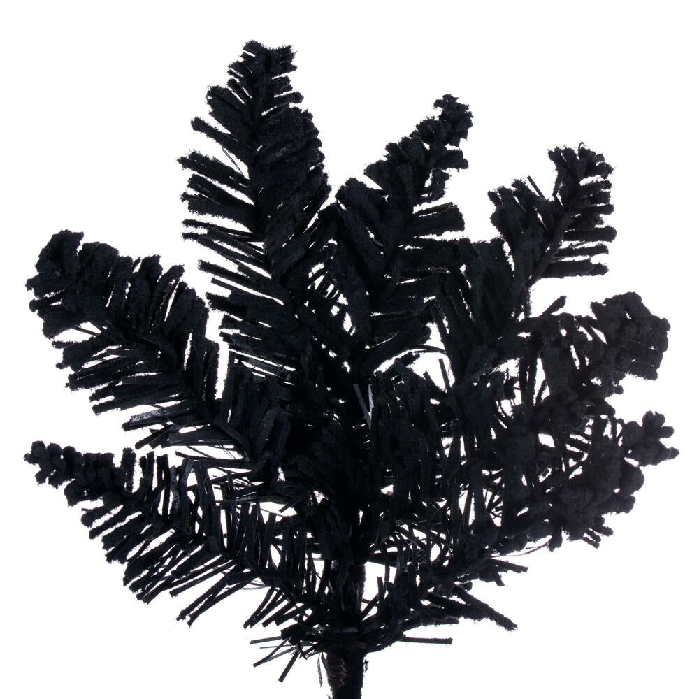Vickerman 3' x 25" Flocked Black Fir Artificial Unlit Christmas Tree.