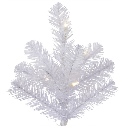 Vickerman 12' Crystal White Pine Slim Artificial Christmas Tree Pure White LED Lights