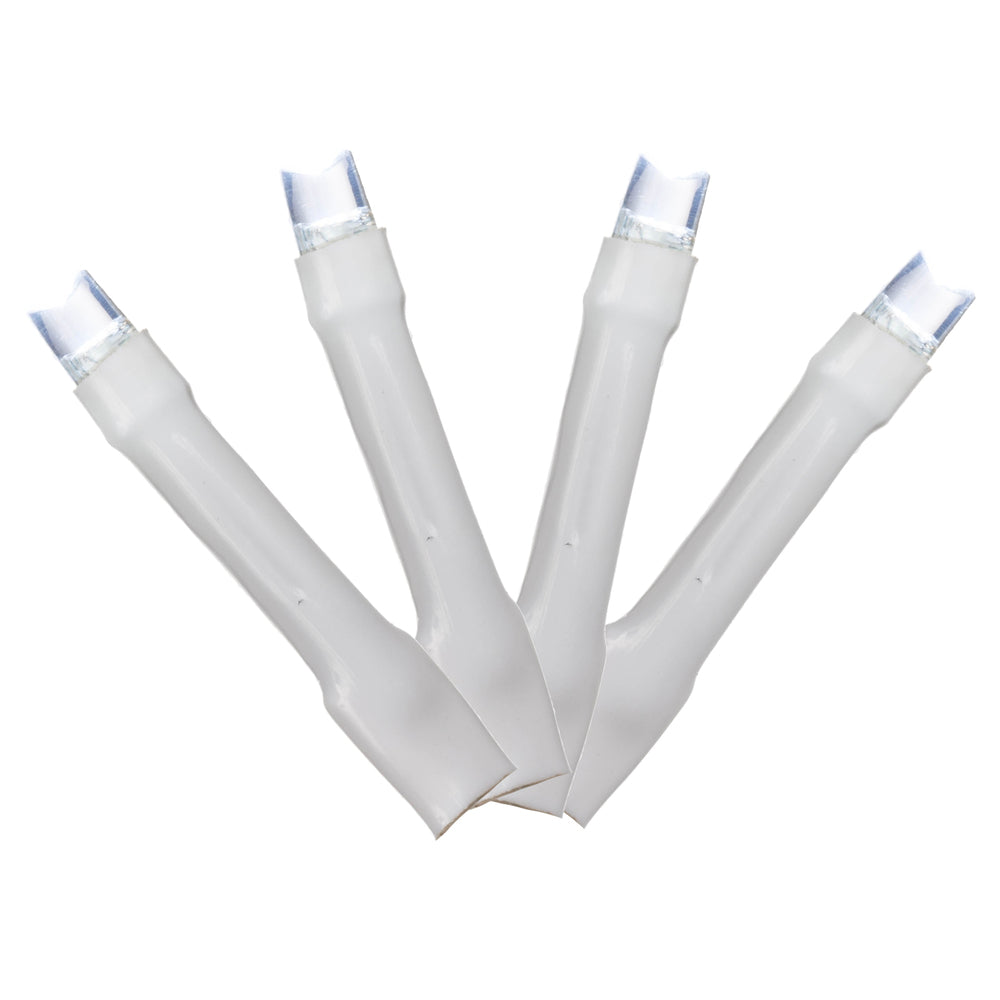 Vickerman 144 Cool White LED Cluster Light Set 24' Christmas Light Set White Wire