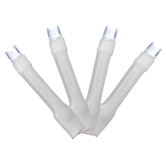 Vickerman 144 Cool White LED Cluster Light Set 24' Christmas Light Set White Wire